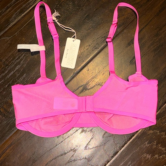 🩷 NWT! Aerie Smoothez Mesh Unlined Bra - Picture 2 of 6